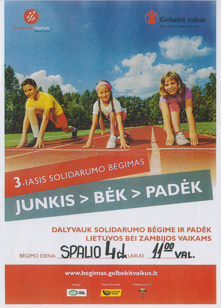 Kviečiame dalyvauti 3-iajame SOLIDARUMO BĖGIME